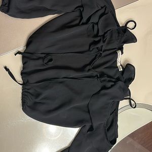 Black off the shoulder top